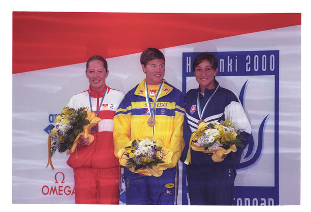 Karen Egdal vinder EM sølv i år 2000