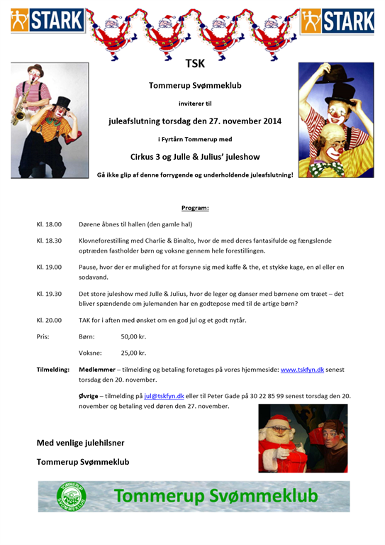 Invitation juleafslutning 2014